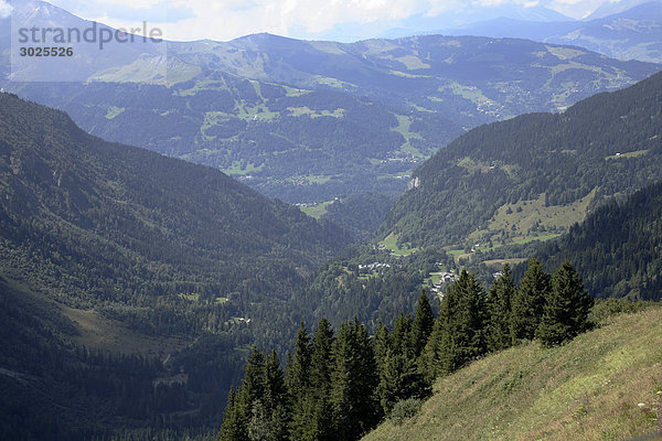 Landschaft in der Nähe von Mont Blanc