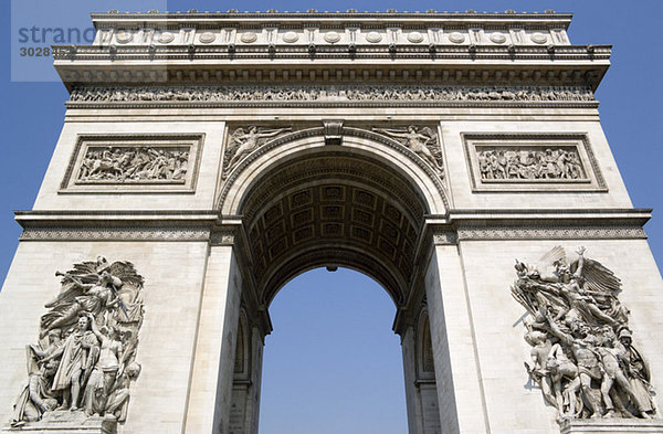 Frankreich  Paris  Arc de Triomphe  Tiefblick