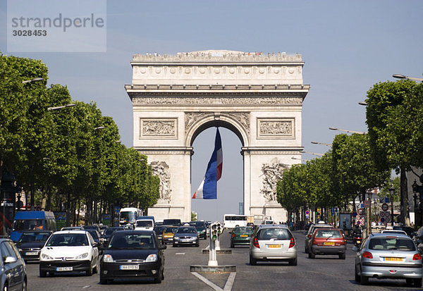 France  Paris  Arc de Triomphe  Champs Elysees