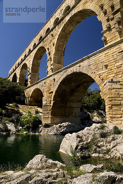 Frankreich  Provence  Pont du Gard  Aquädukt