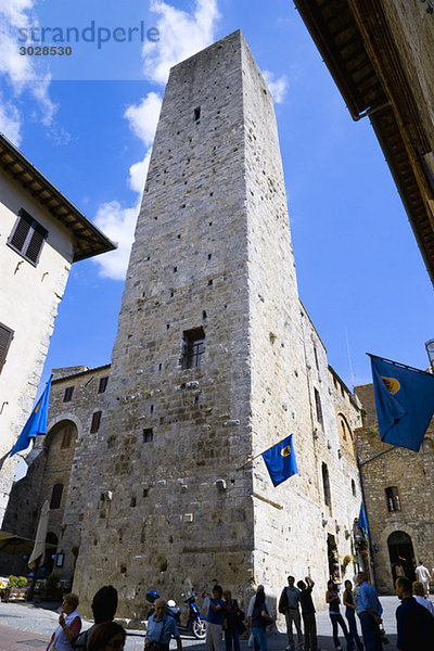 Italy  Tuscany  San Gimignano  Via di Querececchio  Tower