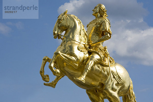 Germany  Dresden  Equestrian statue  August der Starke