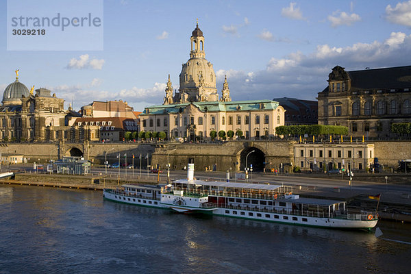 Germany  Dresden  Elbe river and waterfront
