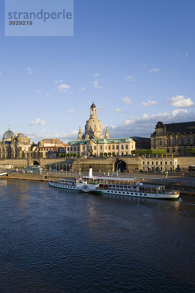 Germany  Dresden  Elbe river and waterfront