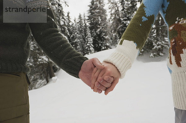 Italien  Südtirol  Händchenhaltende Personen  Nahaufnahme