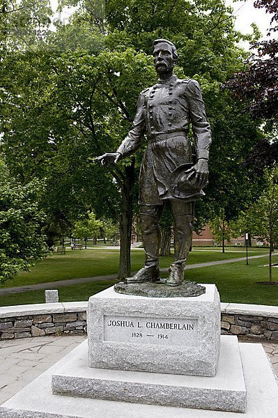 USA  Maine  Ogunquit  Bowdoin College  Joshua L.Chamberlain statue