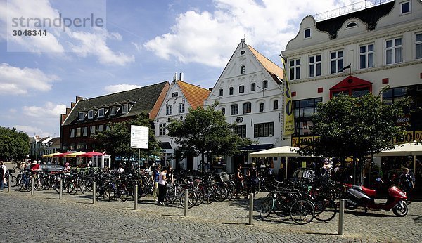 Deutschland  Schleswig-Holstein  Husum  historischen Stadt