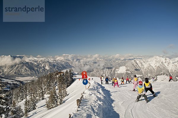 Österreich  Tirol  Ski Anlage auf Wiedersbergerhorn Mount