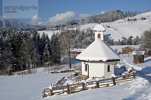 Österreich  Tirol  Alpbach Tal Kapelle
