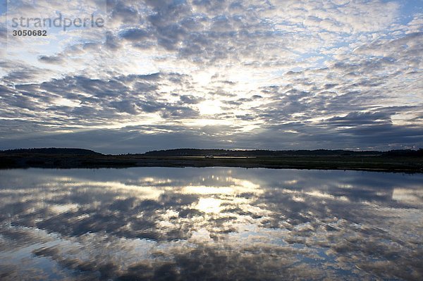 USA  US-Bundesstaat Washington  Whidbey Island  Sonnenuntergang