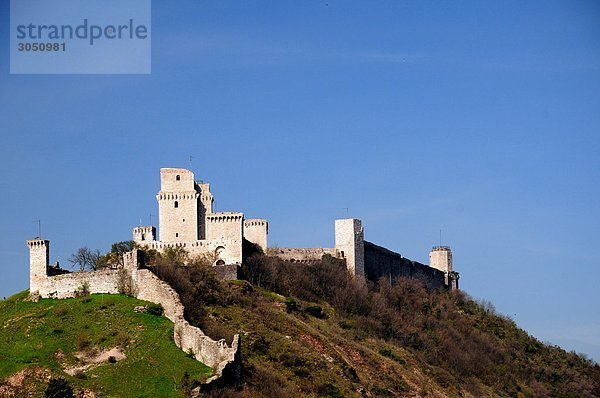 Palast Schloß Schlösser Assisi Italien Umbrien