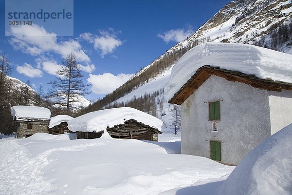 Aostatal Italien Berghütte