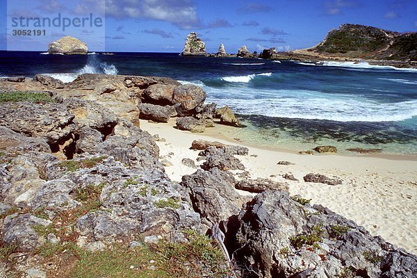 Insel von Guadeloupe  Strand
