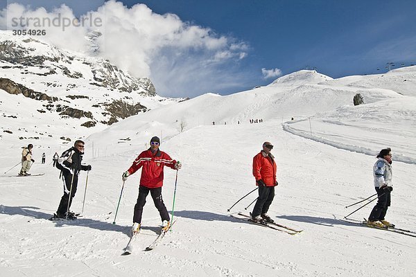 Breuil-Cervinia Aostatal Skilanglauf Italien