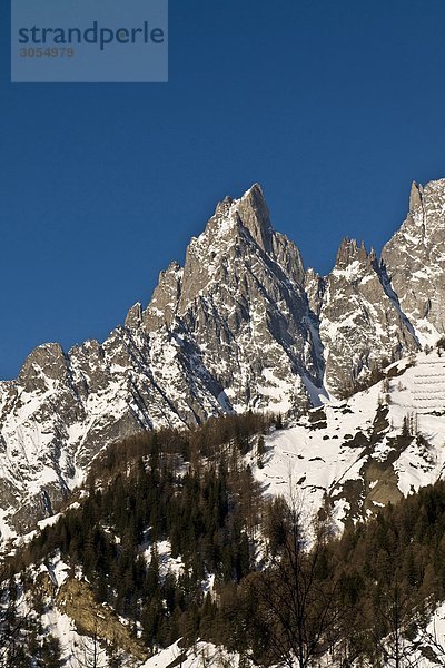 Italien  Aostatal  Aiguille Noire  der Mont-Blanc