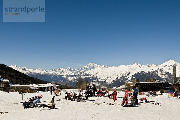 Skilift Pila Piemont Aostatal Italien