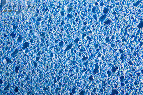 Detail des blauen Schwammes