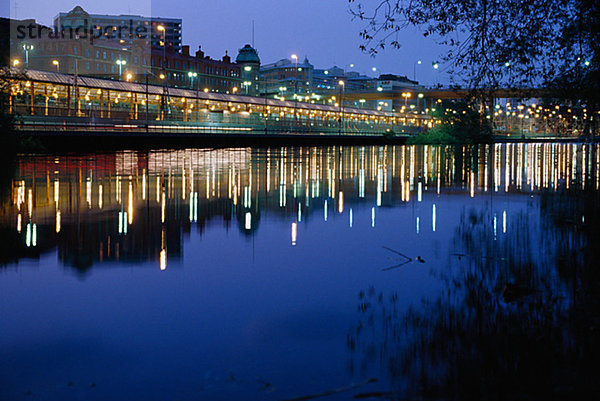 Klarastrandsleden in Stockholm von Nacht Schweden.