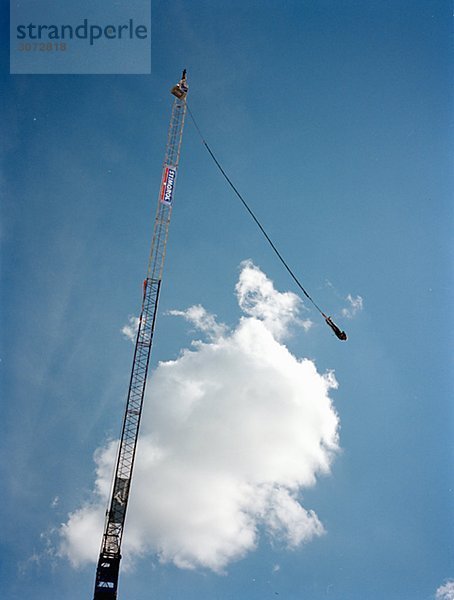 Bungy jumping Kopenhagen Dänemark.