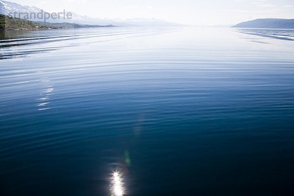 Sun reflecting on the surface of the water Norway.