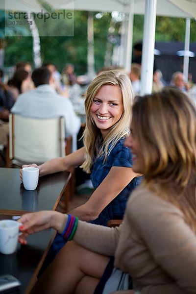 Two young women Stockholm Sweden.