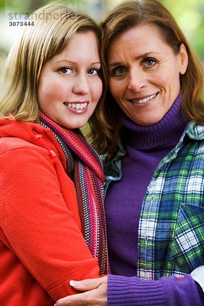 Portrait of mother and daughter Sweden.