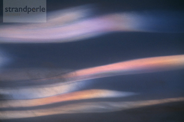 Polar Stratospheric Clouds ein Winter-Phänomen in nördlichen Gebieten der Welt von Ammarnas hier im Januar Vasterbotten Lappland Schweden