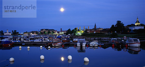 Einen Mond in den Himmel Smaland Schweden.
