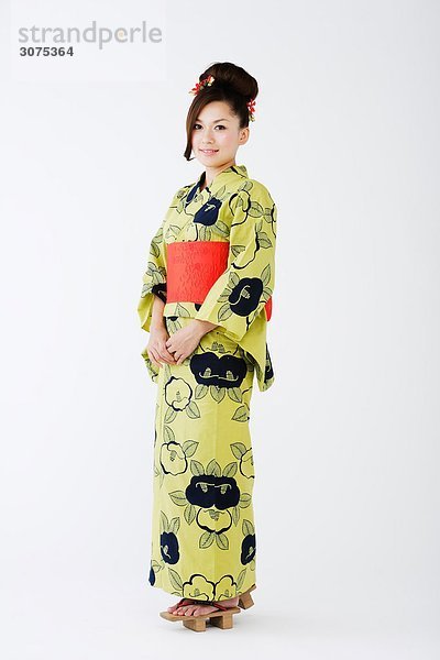 junge Frau junge Frauen Kleidung Kostüm - Faschingskostüm Kimono