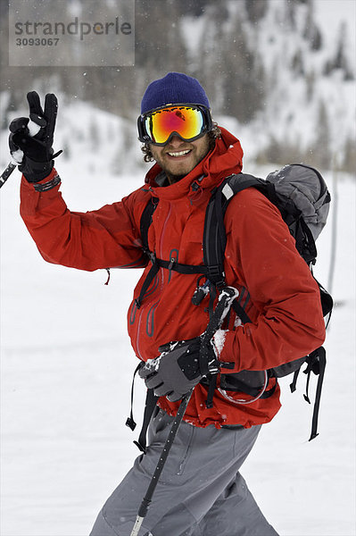 Portrait eines Skifahrers