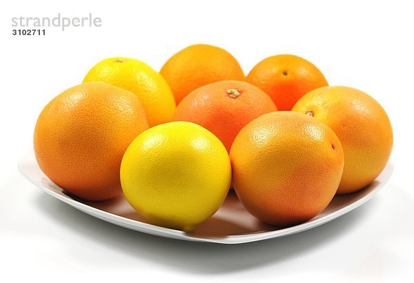 Orangen und grapefruits