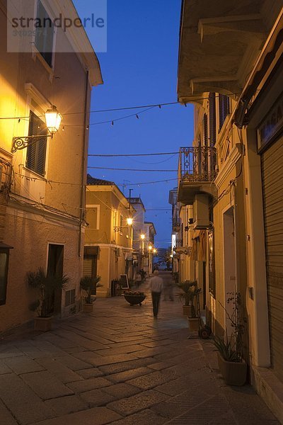 Dorf Italien Sardinien Dämmerung