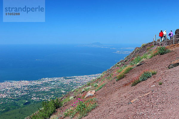 Vulkan Ansicht Kampanien Italien Neapel