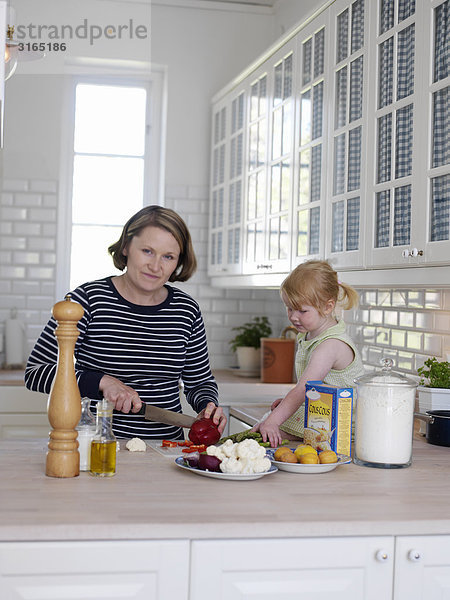 Küche Tochter Mutter - Mensch Schweden