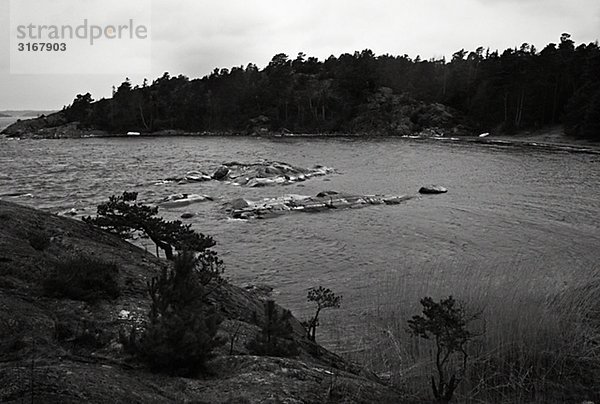 Eine Bucht im Archipel von Stockholm  Schweden.