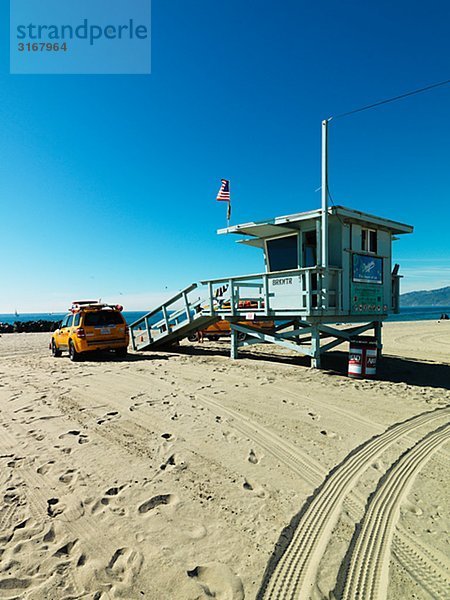 Lifeguard am Venice Beach  Kalifornien  USA.
