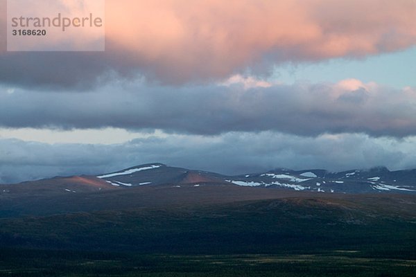 Berglandschaft Lappland Schweden.