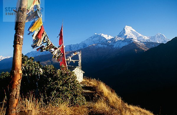 Buddhistische Gebet Steamer Nepal.