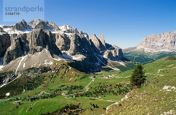 Berglandschaft Val Gardena Italien.