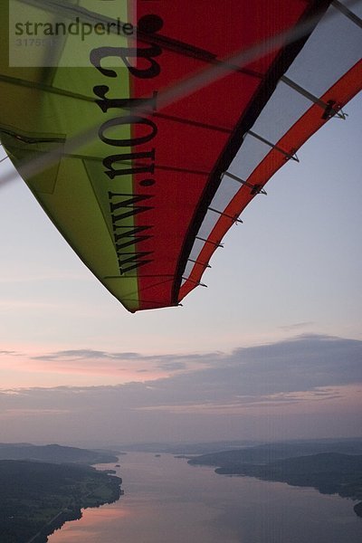 Ein Ultralight Aviation in der Luft  Schweden.