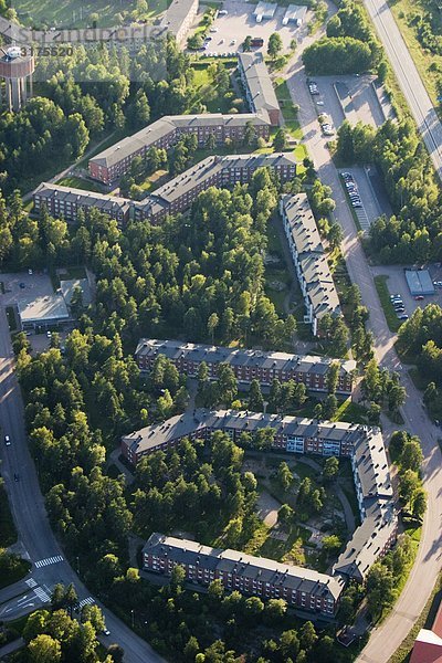Gebäude Ansicht Zimmer Luftbild Fernsehantenne Schweden