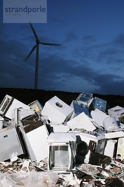 Ein Müllabladeplatz  Schweden.
