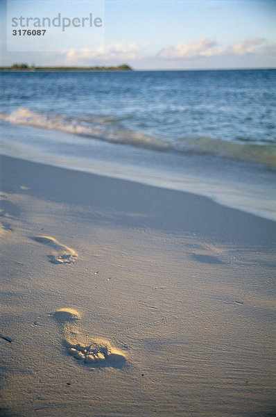 Präsenz in den Sand am Strand  Mexiko.