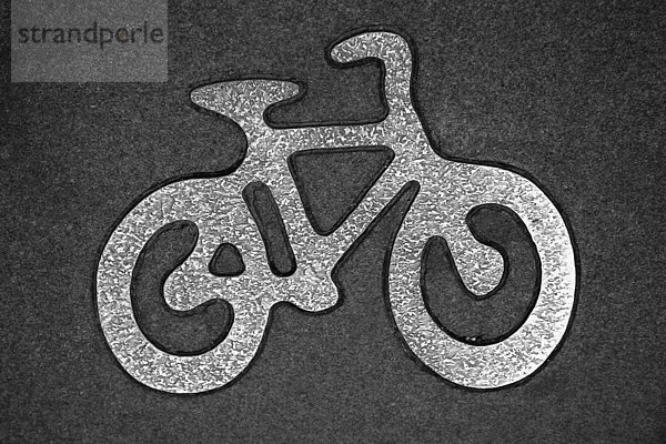 Ein Zeichen  dass Cycle Lane  Schweden.