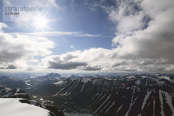 Fjeld ein Sonnentag  Kebnekaise  Lappland  Schweden.