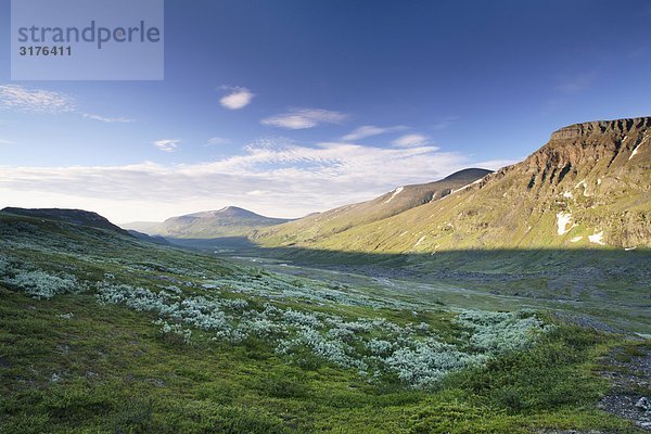 Sonnenaufgang  Kebnekaise  Lappland  Schweden.