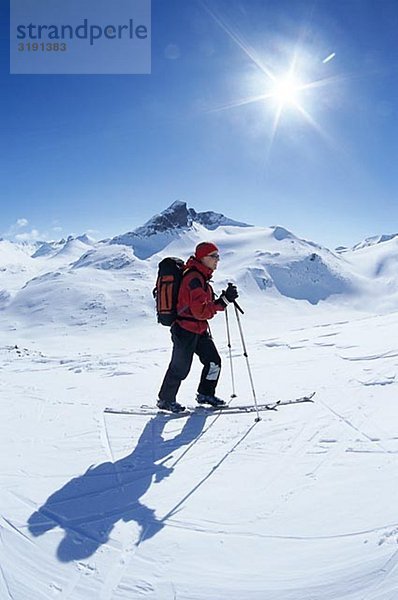 Ein Skifahrer in Norwegen.