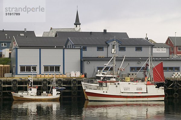 Fishing-boats in Berlevag harbour  Norway.