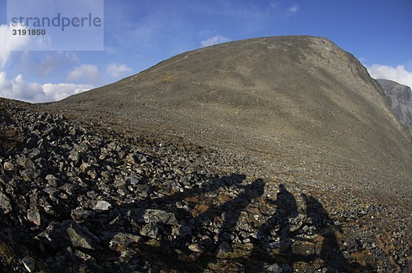 Wandern  trekking in den Bergen der Kebnekaise  Giebnegaise