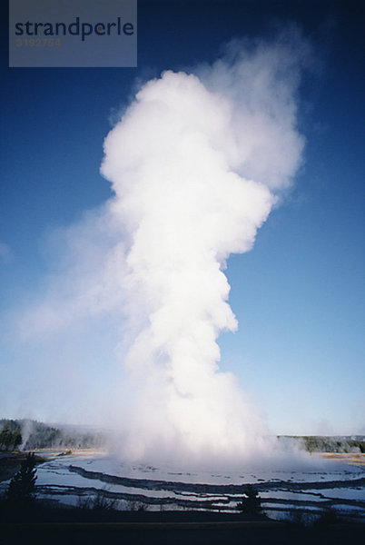 Dampf von Geysir